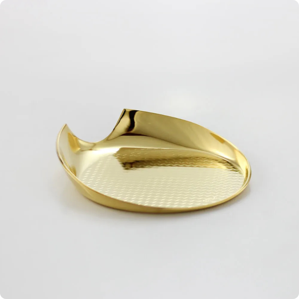 apoio para colher de servir sarezzo inox revestido em ouro 24k riva 3