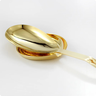 apoio para colher de servir sarezzo inox revestido em ouro 24k riva 5