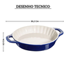405111650 travessa de torta redonda 24cm azul marinho staub zwilling desenho