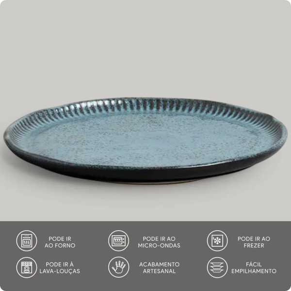 pratos de sobremesa linhas night sky o21 5cm porto brasil 5