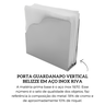 r01365 porta guardanapo vertical belizze em aco inox riva descr
