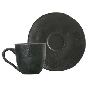 xicaras de cafe com pires organico carbon 120ml porto brasil