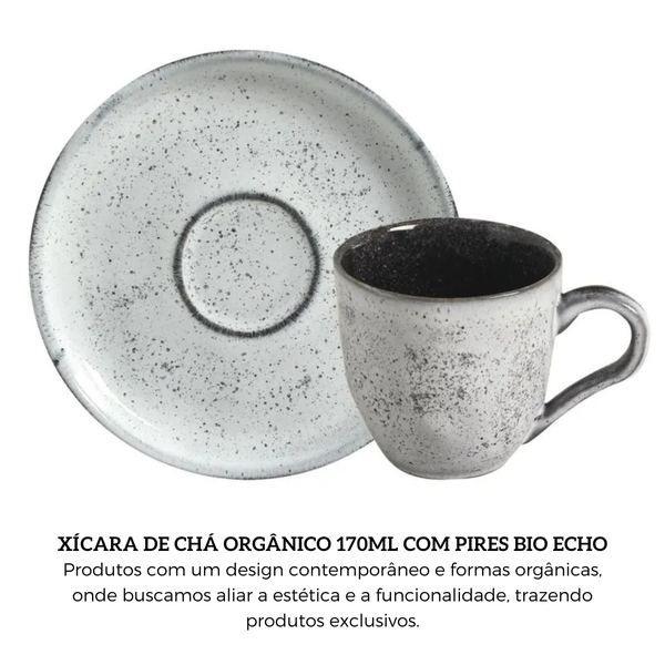 xicaras de cha organico 170ml com pires bio echo porto brasil 1