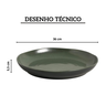 travessa redonda grande organico stoneware greenery o36cm porto brasil 2