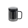 caneca de cha em vidro com infusor aco inox 350ml fume oxford 2