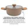 31273 cacarola antiaderente com tampa 24cm 4 1l fendi mocha norma fracalanza descr