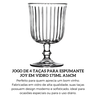 47047 jogo de 4 tacas para vinho em vidro 260ml joy pasabahce descr
