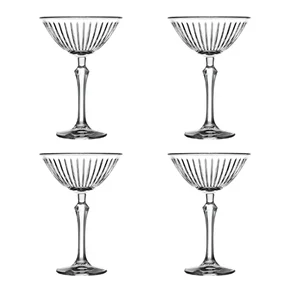 47050 jogo de 4 tacas para martini em vidro 230ml joy pasabahce