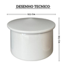 1506100 manteigueira francesa brisa de ceramica 250gr branca ceraflame desenho