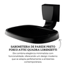 7140103 saboneteira de parede preto fosco attic quadra lorenzetti descr