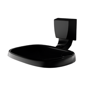 7140103 saboneteira de parede preto fosco attic quadra lorenzetti