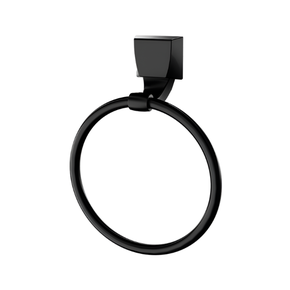 7140111 toalheiro argola de parede preto fosco attic quadra lorenzetti