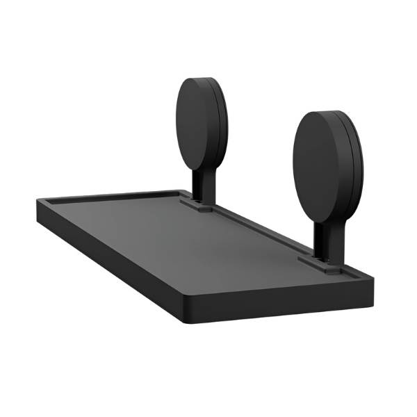 ad4psprfos prateleira de parede com adesivo preto fosco astra delado