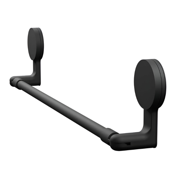 ad4ptprfos toalheiro de parede com adesivo preto fosco astra delado