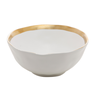 bowl de porcelana dubai branco e dourado 7cm x 15cm wolff