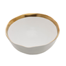 bowl de porcelana dubai branco e dourado 7cm x 15cm wolff 1