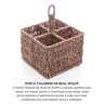 porta talheres de sisal 15cm x 20cm wolff 3