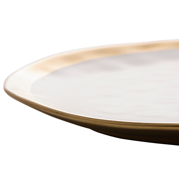 prato raso de porcelana dubai branco e dourado 25cm x 2cm wolff 2