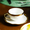xicara para cha de porcelana dubai branco e dourado 200ml wolff 7