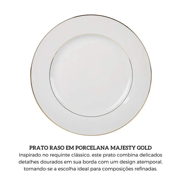 prato raso em porcelana d27cm branco l hermitage majesty gold 1