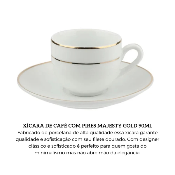 xicara e pires para cafe em porcelana 90ml l hermitage majesty gold 1