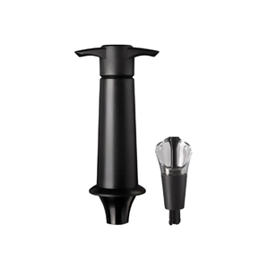 29282 jogo de bomba a vacuo com tampa preta wine bar pro vacu vin