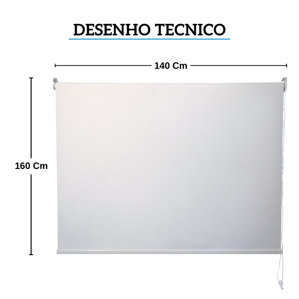 at3115 2 persiana em rolo de tecido blackout 140x160cm branco atlas desenho