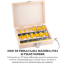 5314120120 jogo de fresas para madeira com 12 pecas vonder descr