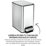 90987292016 lixeira de piso 7l com balde interno removivel docolflat docol descr
