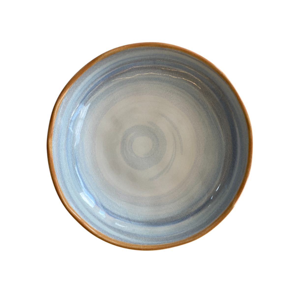 prato fundo de ceramica bio era azul 830ml porto brasil