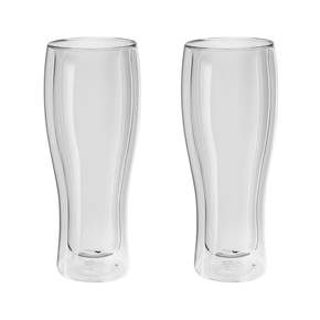 jogo com 2 copos de vidro de parede dupla para cerveja 414ml sorrento zwilling 1