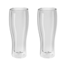 jogo com 2 copos de vidro de parede dupla para cerveja 414ml sorrento zwilling 1
