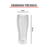 jogo com 2 copos de vidro de parede dupla para cerveja 414ml sorrento zwilling 2