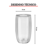 jogo com 2 copos de vidro de parede dupla para long drink 350 ml zwilling sorrento 2