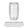 jogo com 2 copos de vidro de parede dupla para long drink 350 ml zwilling sorrento 3