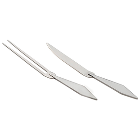 par de talheres trichante sava inox riva