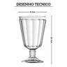 26581 jogo de 6 tacas em cristal ecologico 330ml splendor l hermitage desenho
