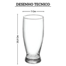 30903 copo para cerveja em vidro 320ml dia a dia dynasty desenho