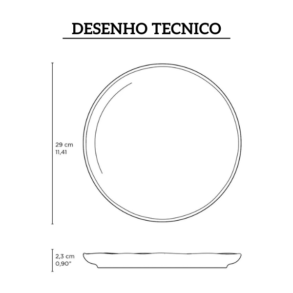 1231126302 prato raso de ceramica bio vanilla 29cm porto brasil desenho