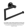 toalheiro anel hotels round de metal matte black roca 4