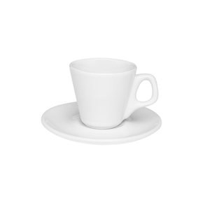 xicara de cafe com pires expresso curto 80ml branca oxford