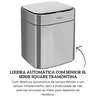 94543008 lixeira automatica com sensor cromado 8l sense square tramontina descr