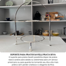 suporte para pratos savelli prata riva 3