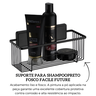 180pt suporte para shampoo com adesivo preto fosco facile future descr