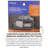 at2999 7 conjunto para instalacao de persiana horizontal pvc cinza escuro atlas descr