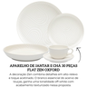 151523 aparelho de jantar e cha 30 pecas flat zen oxford descr