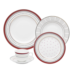 151957 aparelho de jantar e cha 20 pecas flamingo lafayette oxford