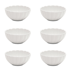 152300 jogo de 6 tigelas sobremesa 12cm flora camelia oxford