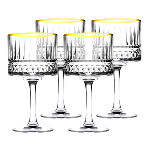 46692 jogo de 4 tacas para coquetel gold rim 500ml elysia pasabahce
