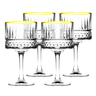 46692 jogo de 4 tacas para coquetel gold rim 500ml elysia pasabahce